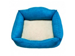 Imagen del producto Siesta cama turquesa cojin borreguito 55 cm
